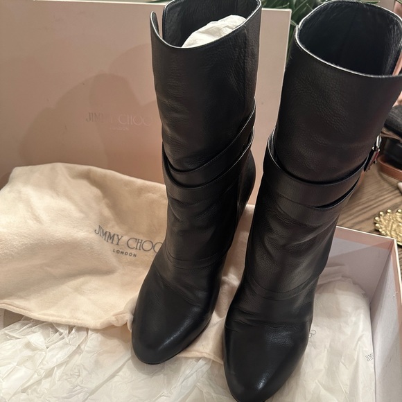 Jimmy Choo Grainy Calf Leather boots in 39 132 Ballad